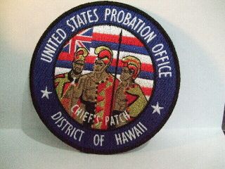 Police Patch United States Probation Office District Of Hawaii Chiefs Patch