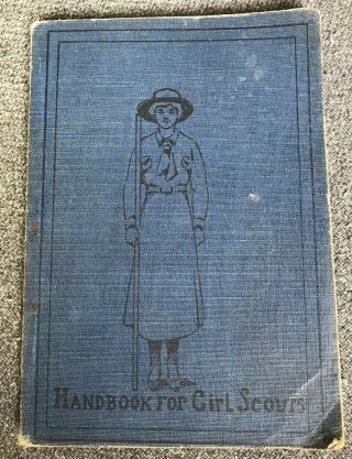 Handbook For Girl Scouts 1917 Low How Girls Can Help Their Country Vintage Book
