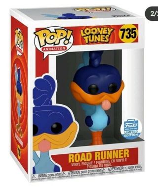 Funko Shop Exclusive Road Runner Funko Pop Animation 735 Looney Tunes Pre - Order