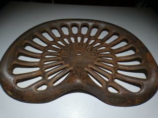 Deering Cast Iron Seat - - - - - - - Tractor / Implement - - - - - Old
