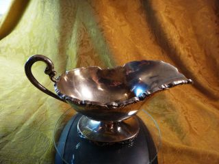 Vintage Heavy Mexico Sterling Silver Gravy Boat (12.  9 Ounces) - S&h Usa