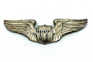 Wwii Ww2 Us U.  S.  Aaf Wings,  Cr58,  Army Air Force,  Sterling,  3 " Inch,  Pilot