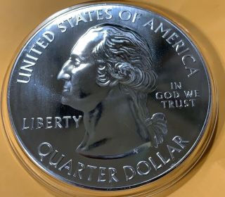2013 5 Oz Silver America The (atb) Fort Mchenry Coin In Capsule Unc/bu