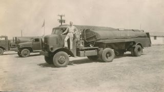 Wwii 1942 - 3 Usaaf Laredo Army Air Field,  Tx Photo 8 Fuel Trucks