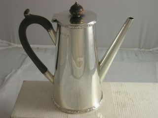 1906 Quality Art Nouveau Edwardian Silver Coffee Pot 400 Grams Elkington