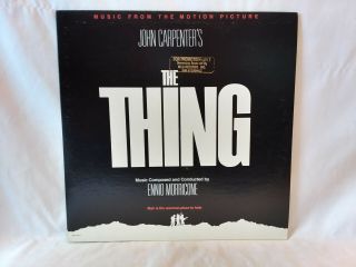 Ennio Morricone,  John Carpenter,  The Thing Movie Soundtrack,  Mca,  Lp,  Vg,  /vg,