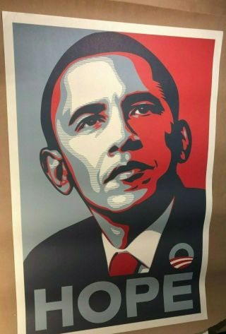 Obama 2008 Obey Hope Poster By Shepard Fairey Campaign Edition 24x36 11 Rare Vg