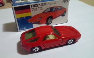Tomy Tomica White Box F53 Porsche 928 1/56 Diecast Japan