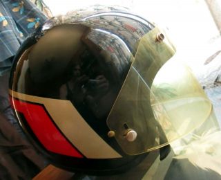 Large Vintage Shoei Hondaline Stag Open Face Helmet 1975 Motorcycle Atv