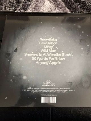 Kate Bush 50 Words For Snow Vinyl Gatefold LP.  2011 Issue 3