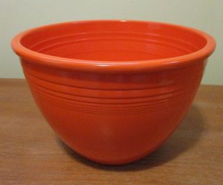 Vintage " Radioactive Red " Fiesta 5 Mixing Bowl / Nesting Bowl Fiestaware