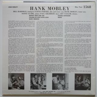 Hank Mobley BLP 1568 on Blue Note - Japan MONO LP 2