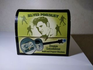 Elvis Presley Retro Salt And Pepper Shakers With Stainless Tops