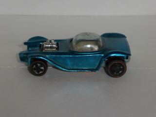 Vtg Mattel 1967 Hot Wheels Redlines Light Blue Beatnik Bandit U.  S.  Diecast Car