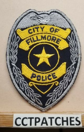 City Of Fillmore,  Utah Police Shoulder Patch Ut