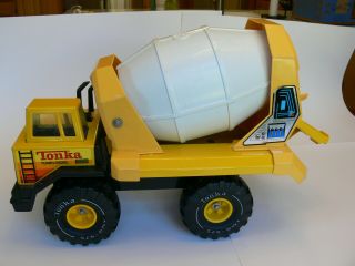 Vintage Tonka 20” Yellow Pressed Steel Cement Mixer Truck Xmb - 975 (10 Photos)