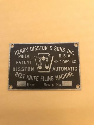 Antique Henry Disston Sons Phila.  Saw Factory Advertising