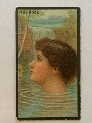 1902 Bat British American Tobacco Cigarette Card Beauties Actresses Marine Girls