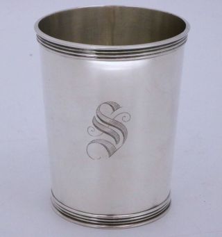 Sterling Silver Julep Cup By Selbert Frankfort,  Kentucky 3759 " S "