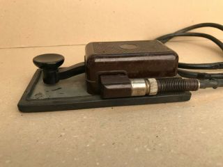 German Wehrmacht Luftwaffe WWII WW2 T1 bakelite Telegraph Morse Key MARKED 1934 3