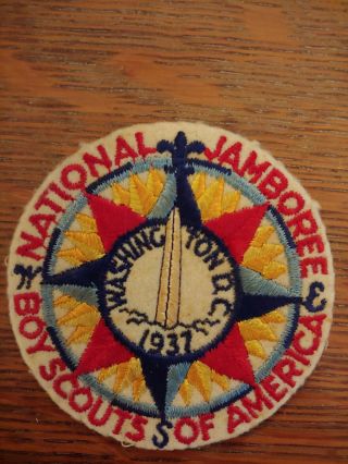 Boy Scout Bsa 1937 National Jamboree Patch No Mothing Oa Order Arrow