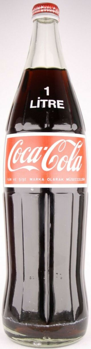 Turkey 1985 1 Liter Coca - Cola Acl Bottle