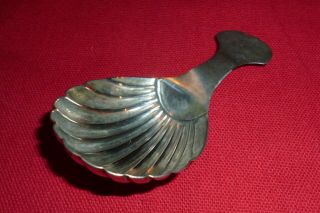 19th C Provincial Scottish Solid Silver Caddy Spoon By John Mcrae Of Inverness
