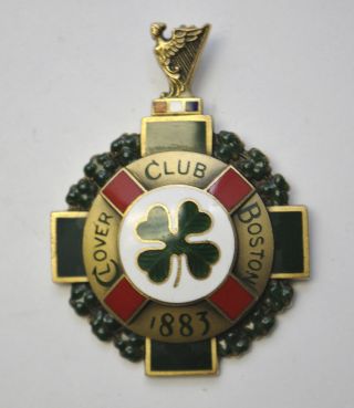 RARE 1920 ' s Boston Clover Club Member Medal Robbins Co Massachusetts 3