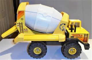 1990s Tonka Mighty Cement Mixer Truck - 20 " 3905 Turbo Diesel - Fully