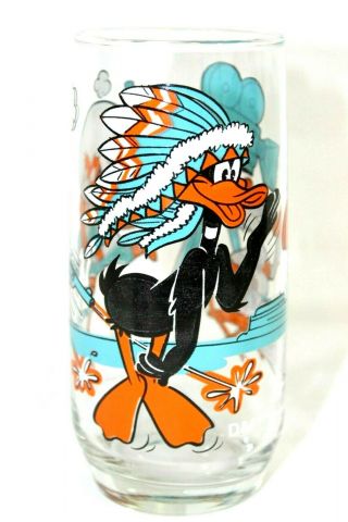 1979 Looney Tunes Daffy Duck Pepsi Collector Series Glass Vtg Warner Brothers