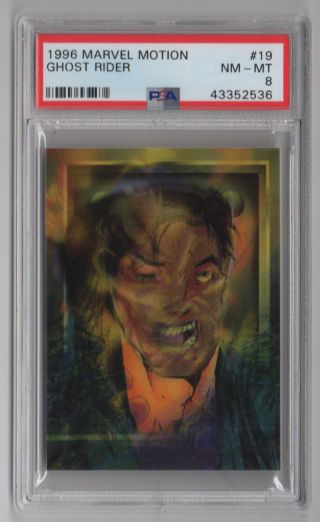 1996 Marvel Motion 19 Ghost Rider - Psa 8 Nm - Mt - Newly Graded (c45)