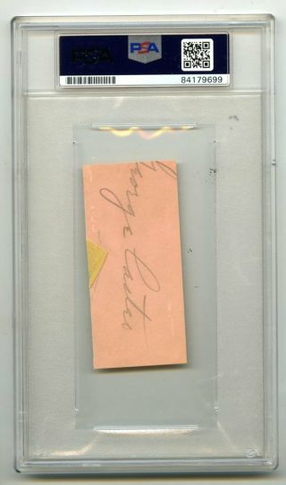 Vintage Baseball Player Mickey Cochrane SIGNED Autograph Cut PSA Certified 2