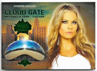 2019 19 Benchwarmer 40th National Jennifer England Green Cloud Gate Base Card /3