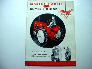 Massey Harris Buyers Guide For 1941