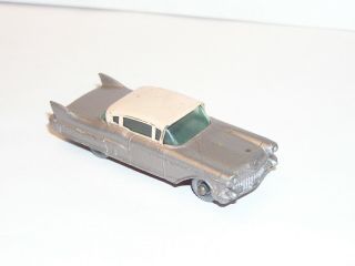 Vintage Matchbox Lesney 27 Cadillac Sixty Special Gray Wheels Good Shape