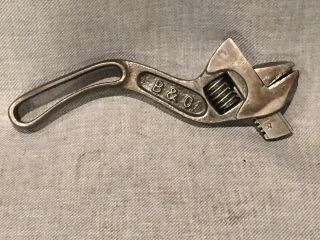 Vintage B & C (bemis & Call) 8 " Curved Handle Adjustable Mechanic Wrench