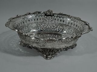 George V Bowl - Big Antique Centerpiece - English Sterling Silver - Comyns 1911