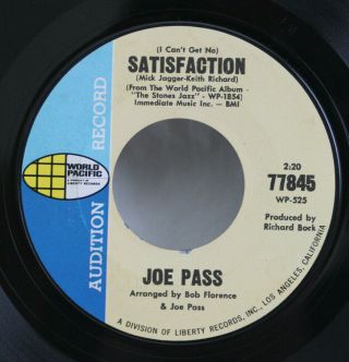 Joe Pass - 45 7 " - Satisfaction / Play With Fire - 60 