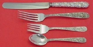 Repousse By Kirk Sterling Silver Dinner Size Place Setting (s) 4pc Flatware