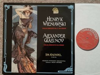 Sua 50687 Ida Haendel Wieniawski Glazunov Violin Concertos / Supraphon