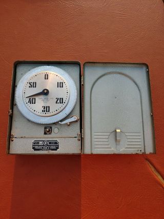 Vintage Federal Sign And Signal Corporation Clock Control Box Model 75