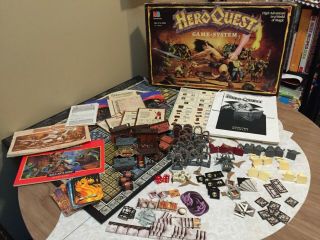 Vintage Hero Quest Heroquest Board Game & Kellar 