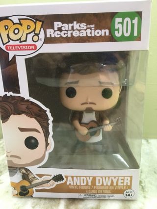 Andy Dwyer Funko Pop 501 Parks And Recreation,  Rare Vaulted,