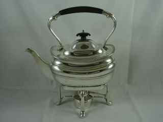 Quality Solid Silver Kettle On Stand,  1928,  1228gm