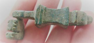 European Finds Ancient Roman Bronze Key Circa 200 - 300ad