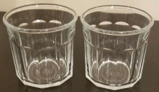 Luminarc 500 Glass Tumbler 10 Panel 12oz Vintage Made In France Set Of 2 Classic