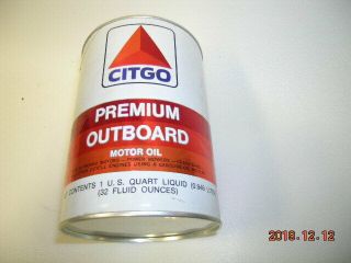 Citgo Outboard Premium Motor Oil Quart Can