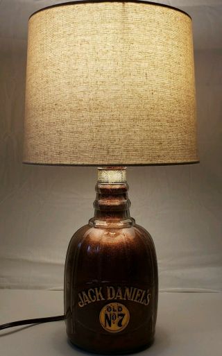 Jack Daniels Rare Decanter Bottle Lamp Man Cave Decor Bar Whiskey Light Liquor