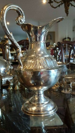 400/630g Pitcher Museum Sterling Silver Colonial Style