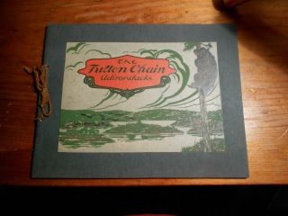 1910 Fulton Chain Photo Book=adirondacks Ny=big Moose=raquette=old Forge=inlet
